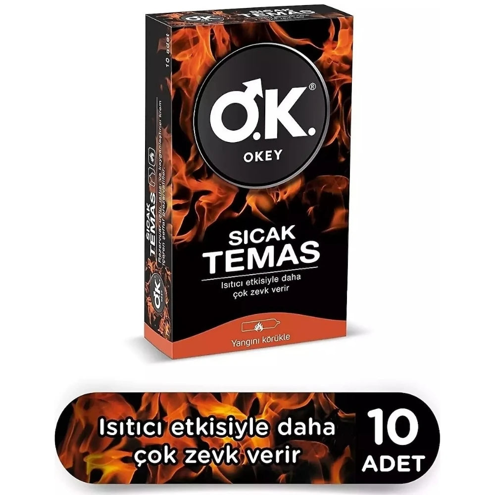 Okey Sıcak Temas 10'lu Prezervatif