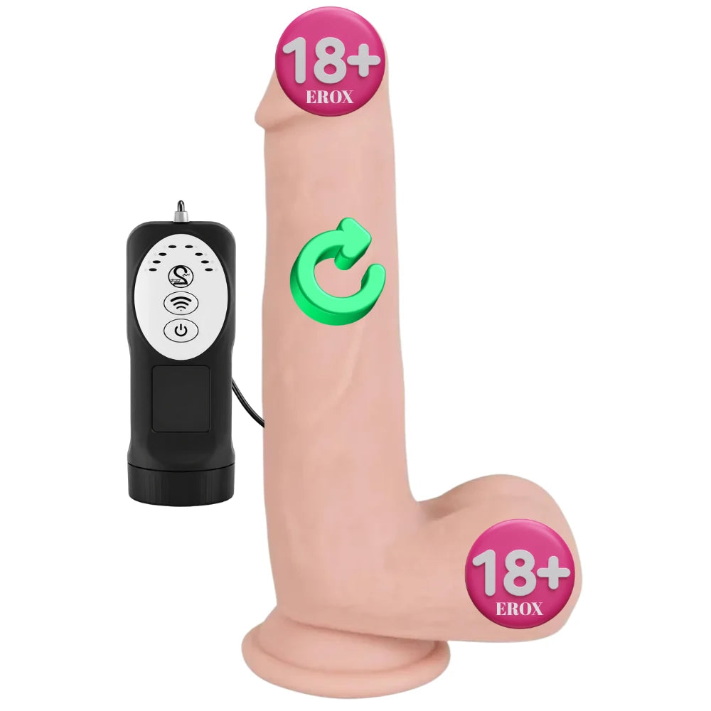 You2Toys Medical Silicone Realistic Rotating Dönebilen Titreşimli Penis