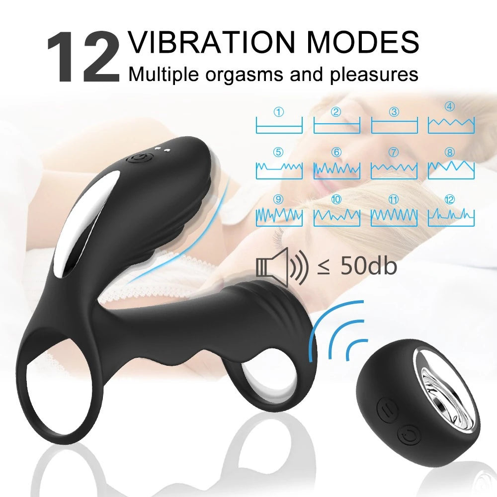 Frowzer Cockring Clitoral Stimulation Uzaktan Kumandalı Penis Kafesi