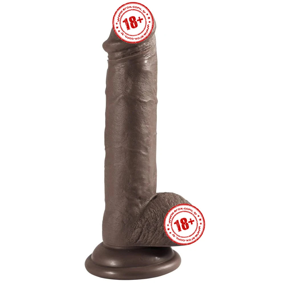 Shequ Dildo Series Addison 17 Cm Realistik Zenci Penis