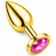 Frowzer Anal Fantasy Luxury Diamond Gold Çelik Pembe Taşlı Metal Anal Plug – Large