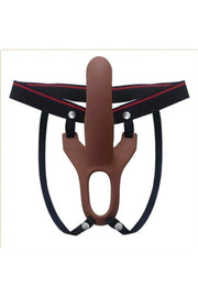 Hollow Strap-on Silicone Curved Dong Içi Boş Kemerli Penis Melez 17 Cm