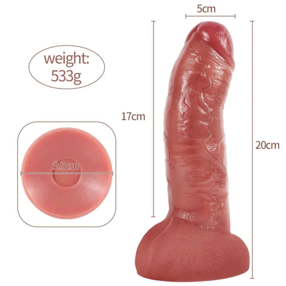 Shequ Tom Vibrating Dildo 20 Cm Hareketli Realistik Penis