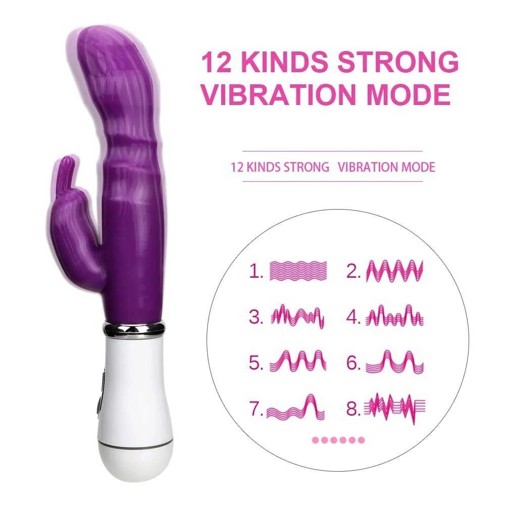 Frowzer Bunny Vibe Klitoral Rabbit G-Spot Vibratör-Purple