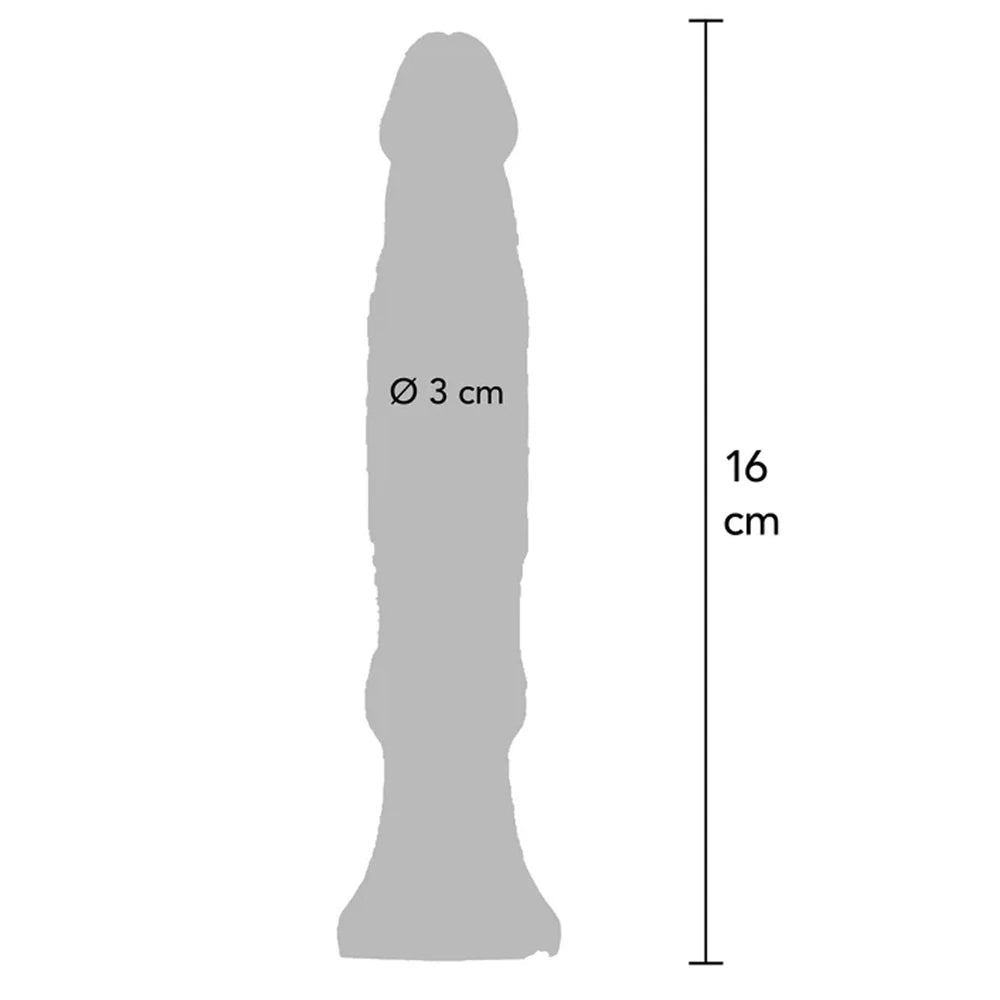 ToyJoy Anal Starter Dick Pembe Vajinal ve Anal Jel Doku Penis 16 Cm.