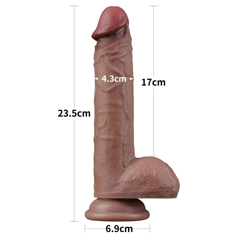 Lovetoy Dual Layered Silicone Cock 23 Cm Realistik Penis LV411047