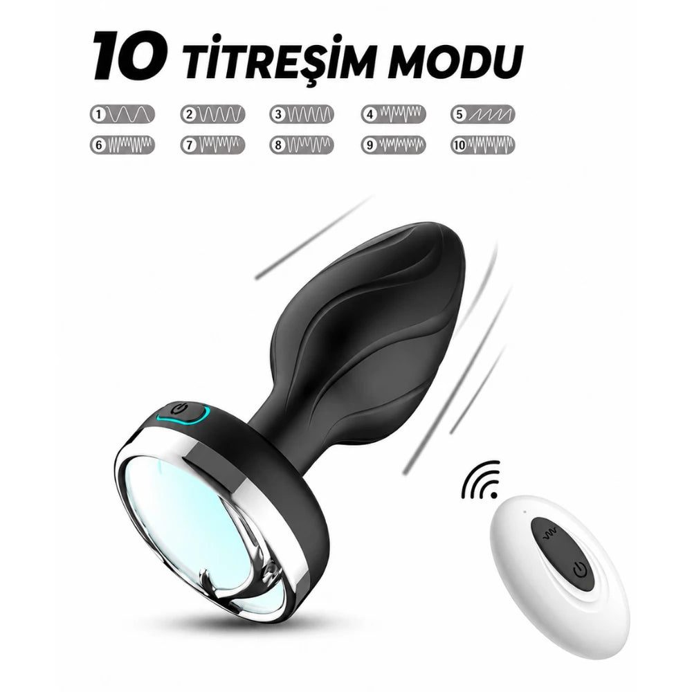 Frowzer The Anal Fantasy Aticon Telefon Kontrollü Led Işıklı Titreşimli Anal Plug