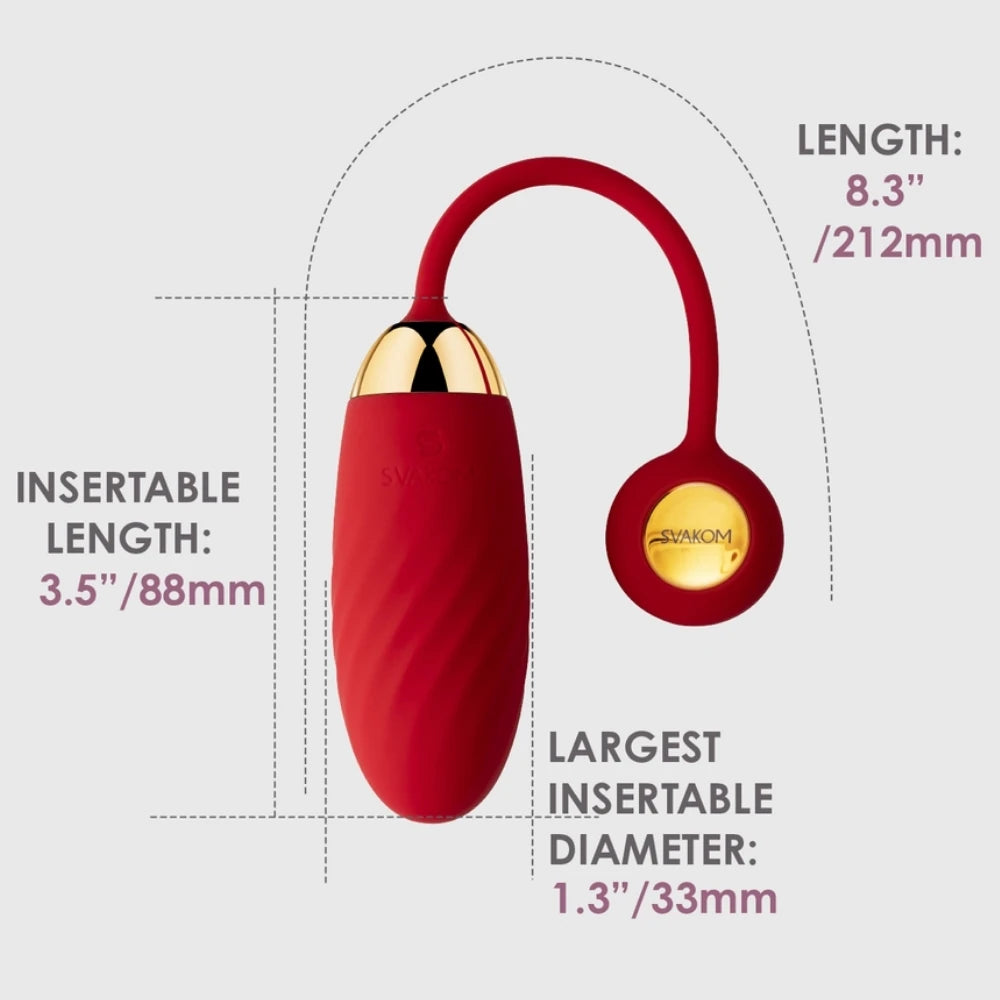 Svakom Ella Neo Telefon Kontrollü Mini Vibratör-Red