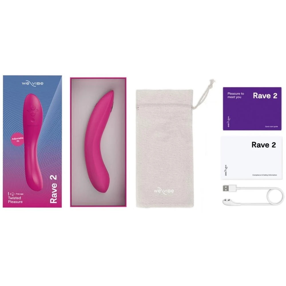 We-Vibe Rave 2 Telefon Kontrollü Çift Motorlu G-Spot Vibratör
