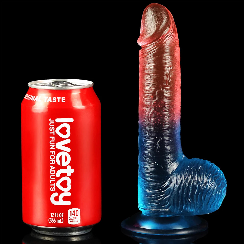 Lovetoy Dazzle Studs Jel Dildo 19 cm Realistik Penis LV318011