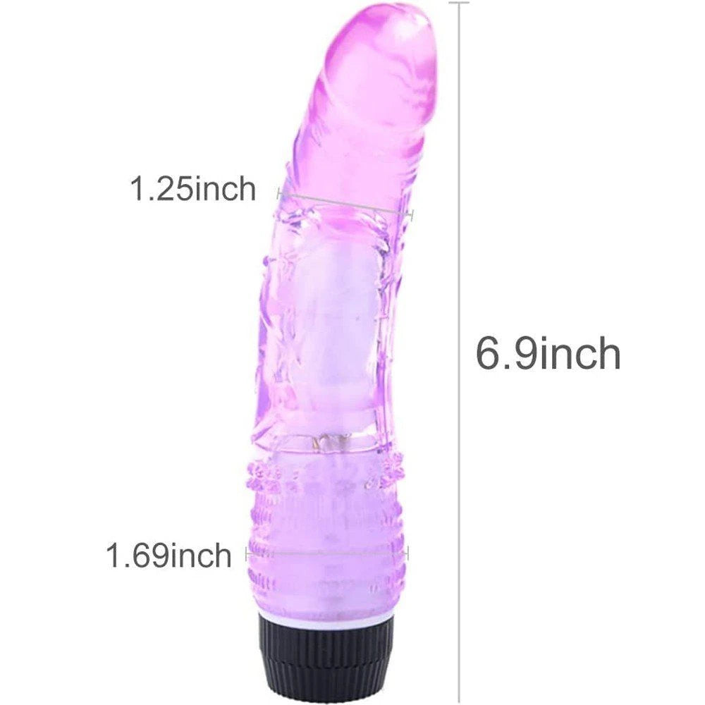 Frowzer Vibes Waves Purple Kademeli Titreşimli 18 Cm Jel Vibratör
