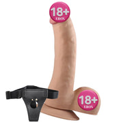 Lovetoy The Ultra Soft Dude Dildo 20 Cm Belden Bağlamalı Realistik Penis LV1082