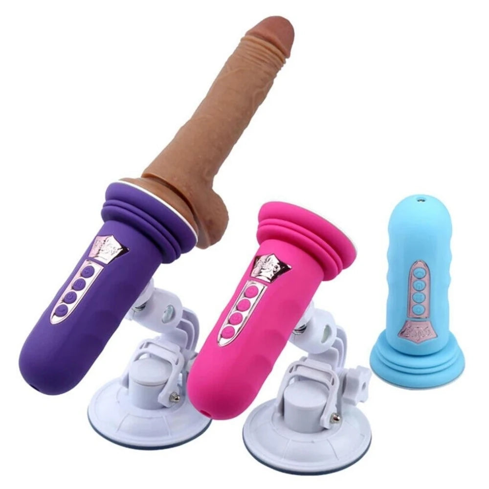Frowzer Suction Cup Sex Machine Realistik Penis Uyumlu Seks Makinesi-Purple