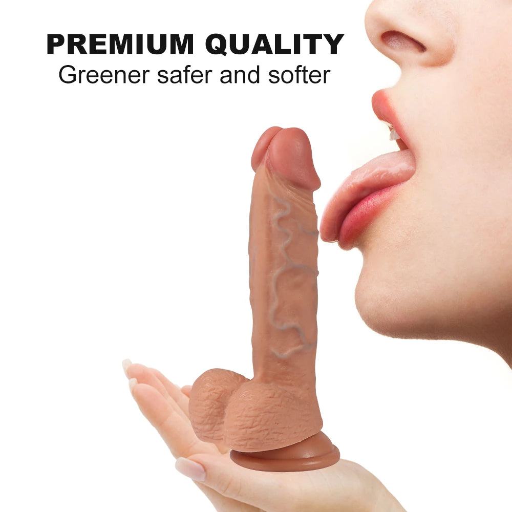Shequ Dildo Series Hans 21 Cm Belden Bağlamalı Realistik Penis
