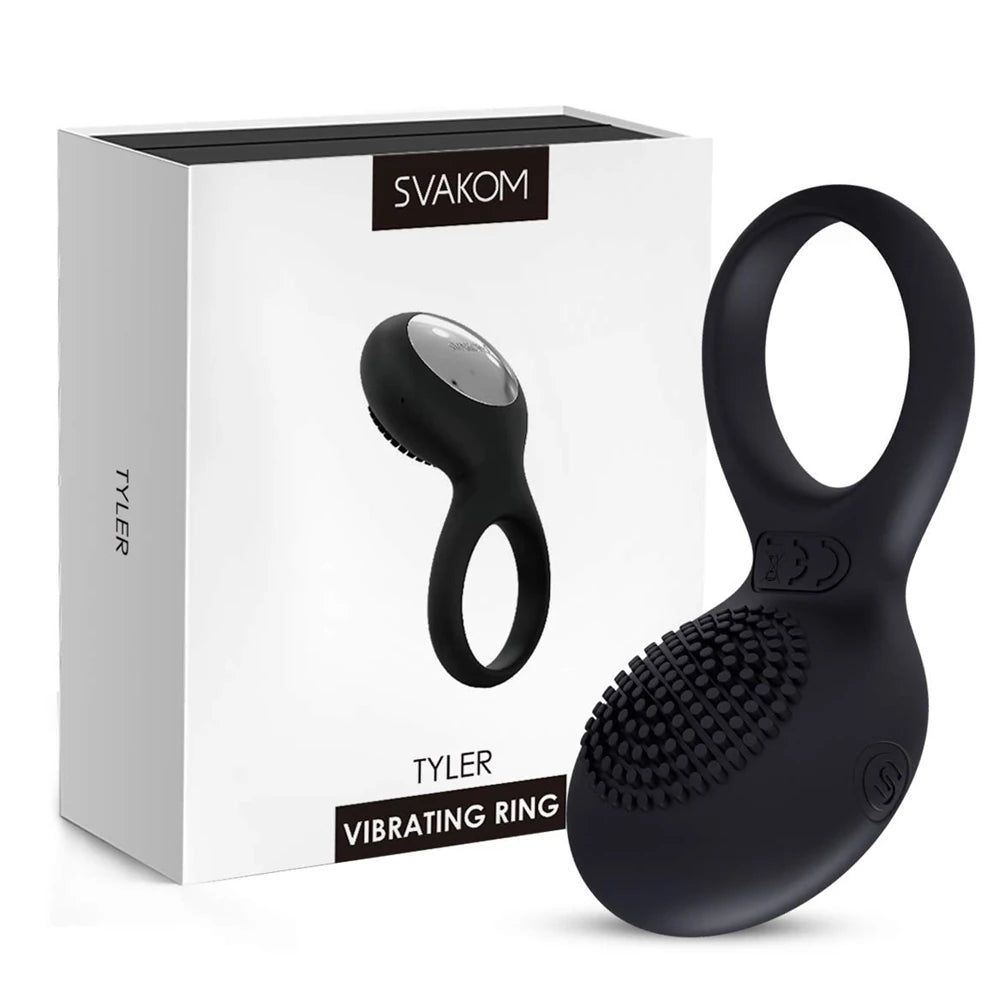 Svakom Tyler Şarj Edilebilir Klitoral Titreşimli Penis Halkası