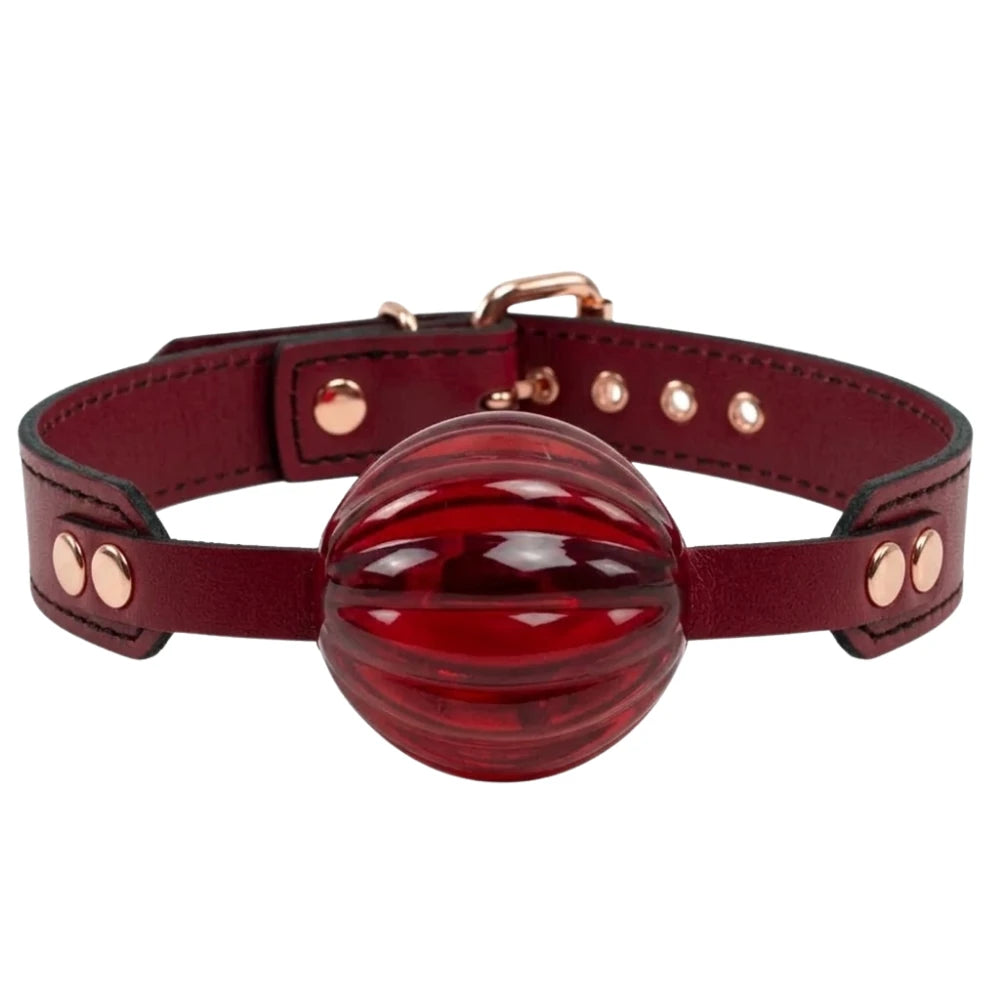 Frowzer Fetish Fantasy Series Master Blix Ball Gag Deri Ağız Topu-Kırmızı