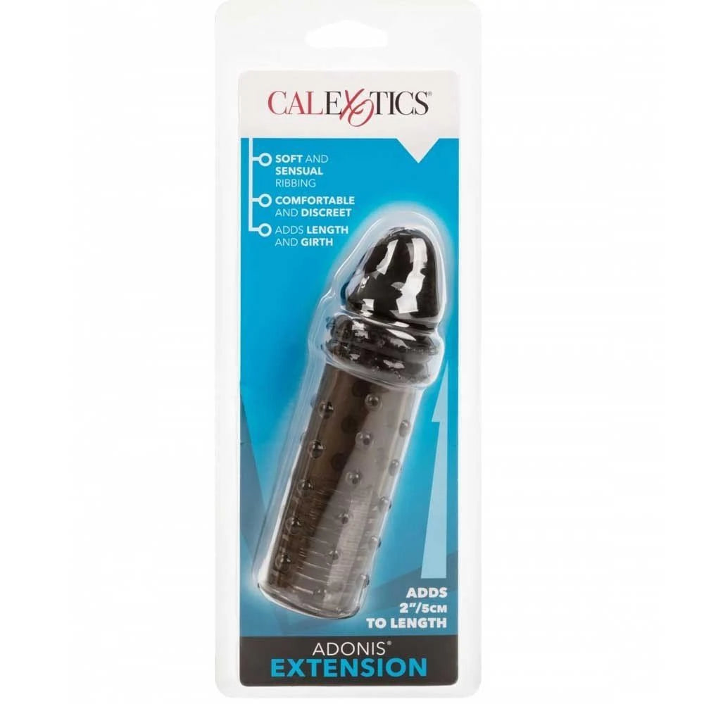 Calexotics Adonis Tırtıklı Şeffaf Penis Kılıfı Grey