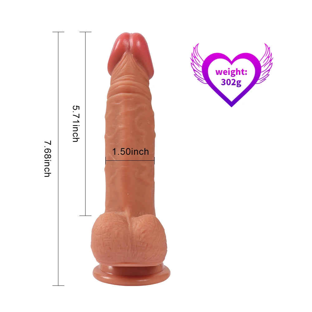 Shequ Dildo Series Evan 19.5 Cm Belden Bağlamalı Realistik Penis