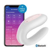 Satisfyer Double Joy White Telefon Kontrollü Vibratör