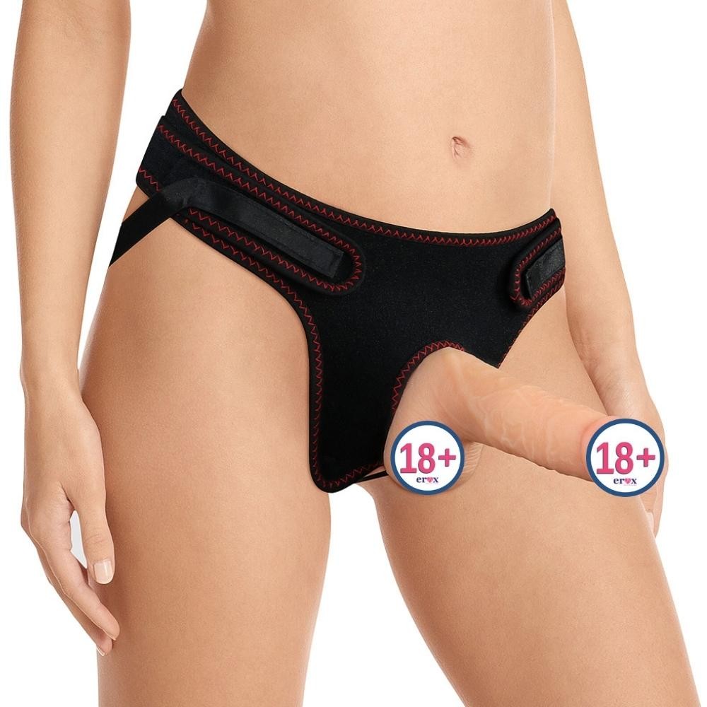 Lovetoy Easy Strapon 18 cm Kemerli Realistik Penis