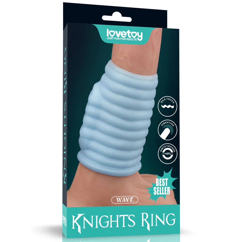 Lovetoy Vibrating Wave Knights Ring Titreşimli Penis Kılıfı LV343124