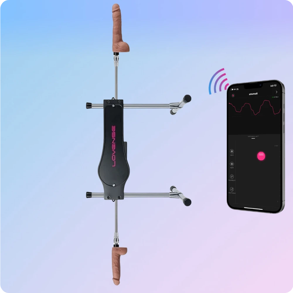 Lovense Sex Machine Telefon Kontrollü Güçlü Sex Makinesi