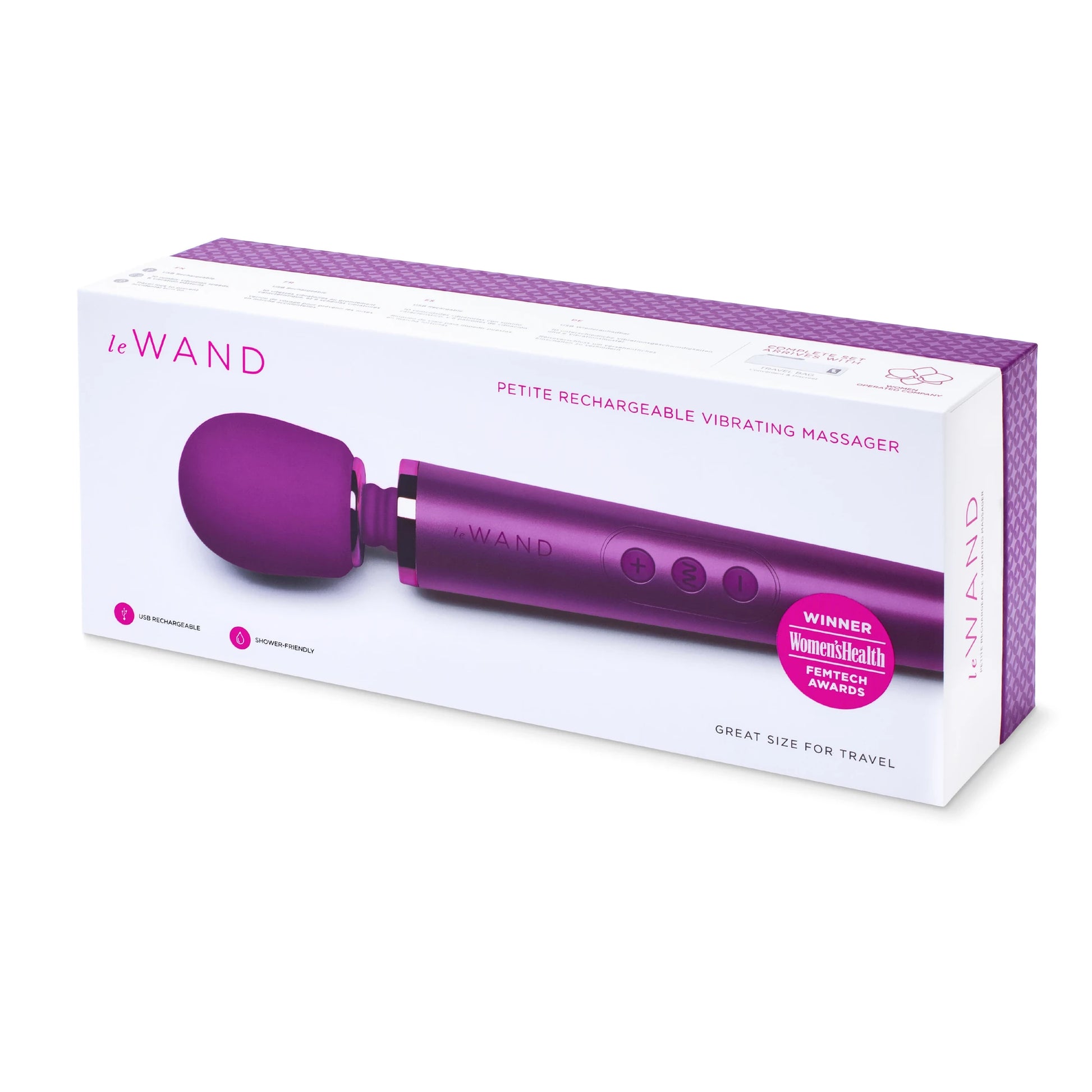 Le Wand Petite Rechargeable Vibrating Body Massager Masaj Aleti - Cherry