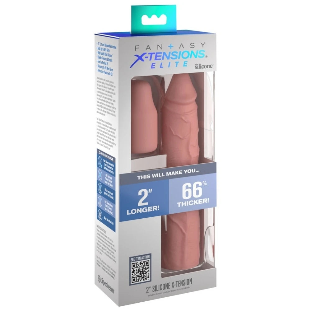 Pipedream Fantasy X-Tensions Elite 2'' Amerikan Uzatmalı Penis Kılıfı
