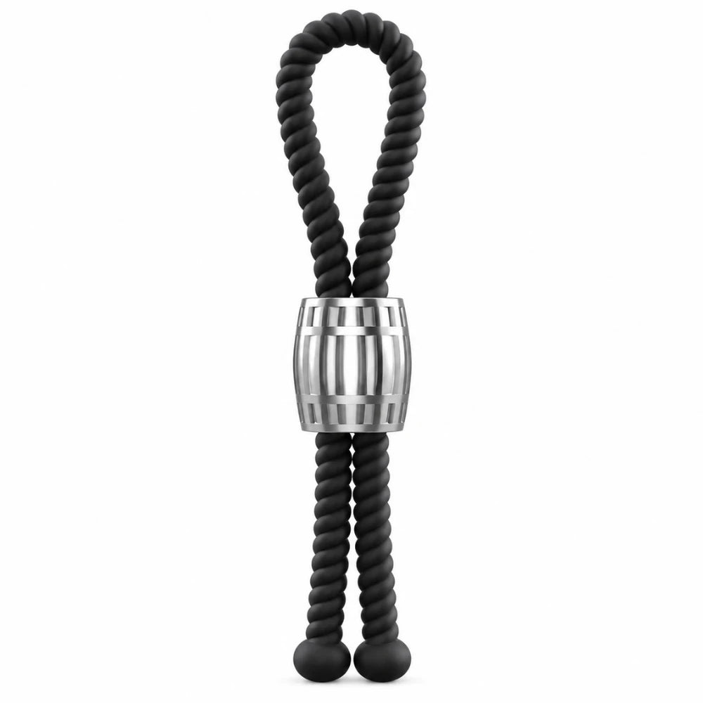 Rebel Men's Gear Heavy Rope Cock Strap Ayarlanabilir Penis Halkası