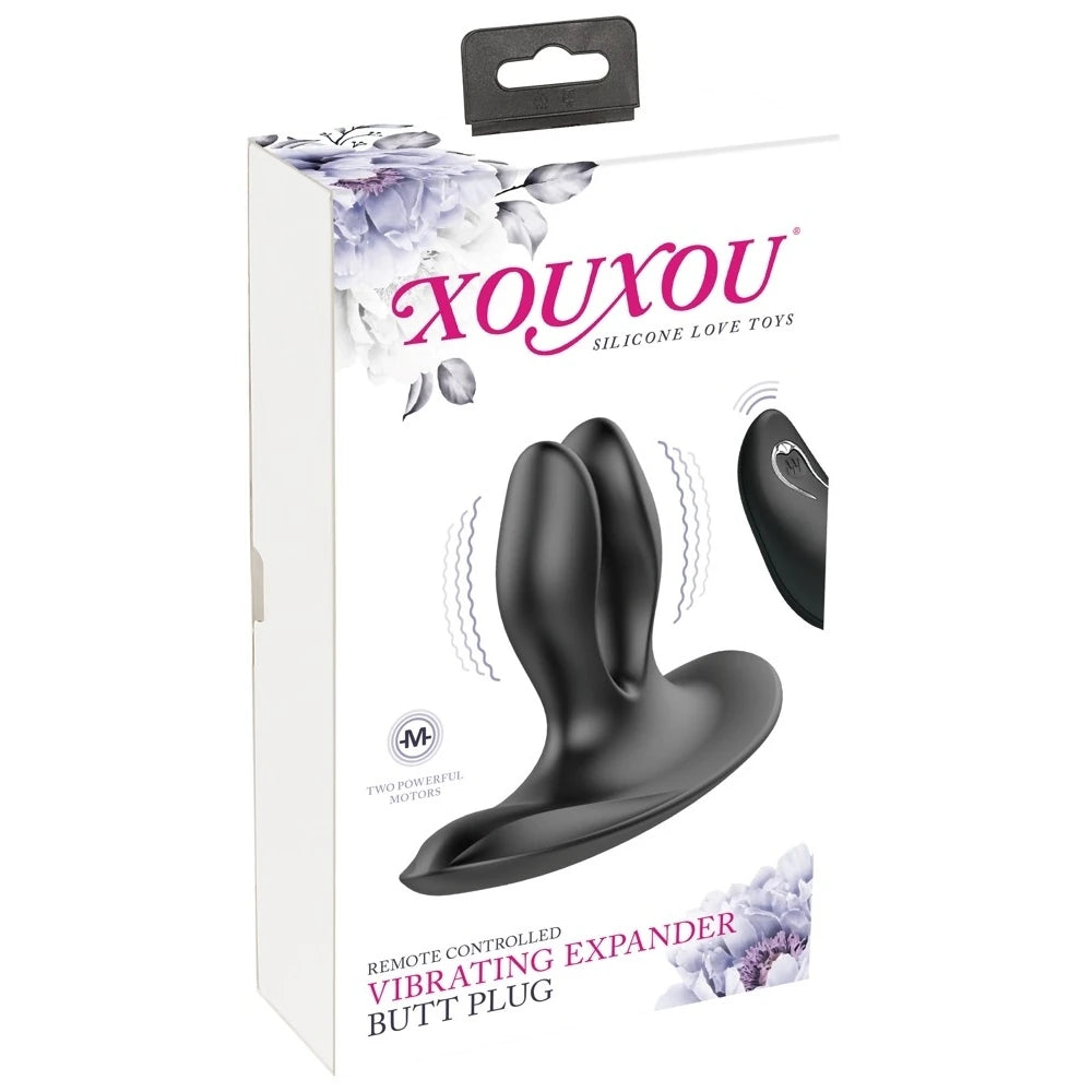 XouXou Vibrating Expander Butt Plug Uzaktan Kumandalı Anal Plug Vibratör