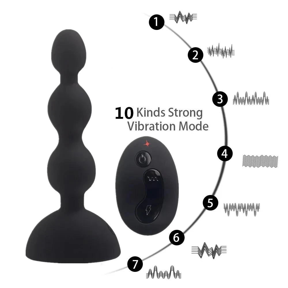 Aphrodisia Silicone Beads Uzaktan Kumandalı Boncuklu Anal Vibratör