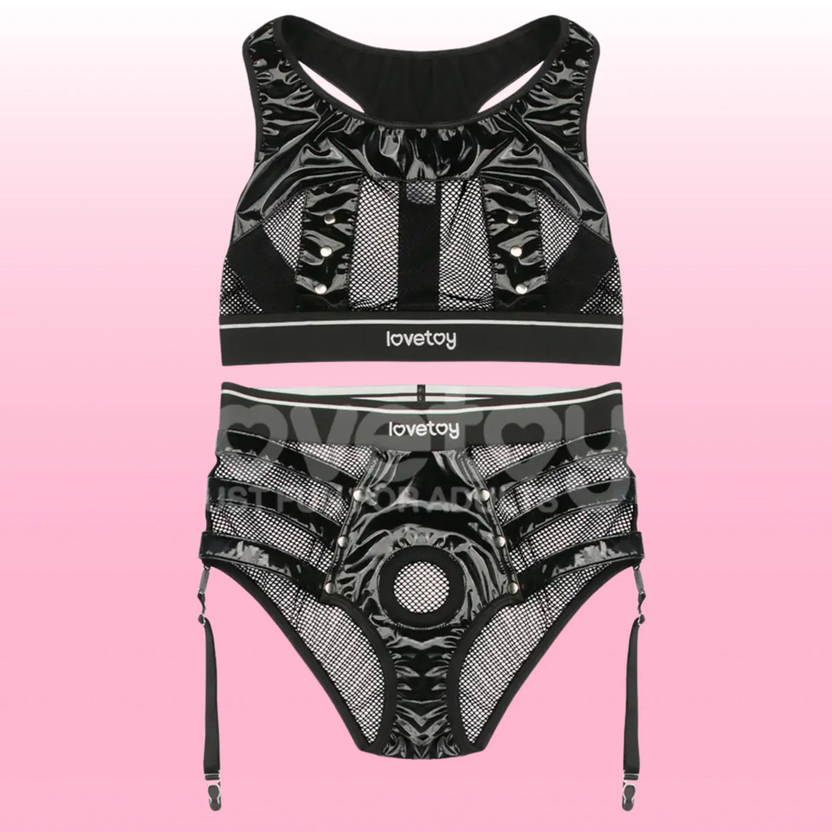 Lovetoy Rebellion Reign Iconic Harness Strap on Set LV781001A XS/S