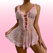 Frowzer Night Wear Puantiyeli Gecelik