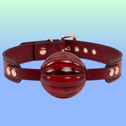 Frowzer Fetish Fantasy Series Master Blix Ball Gag Deri Ağız Topu-Kırmızı