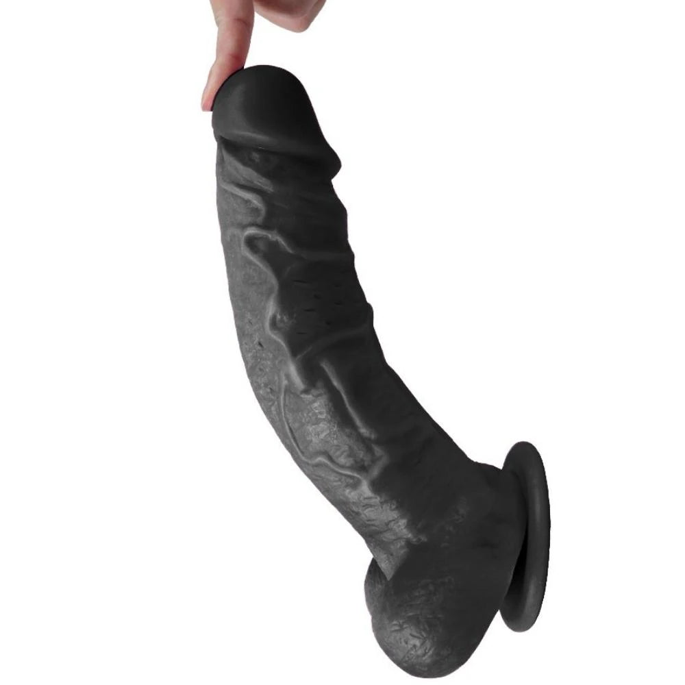 Xise Jihad King 27 cm Belden Bağlamalı Realistik Zenci Penis