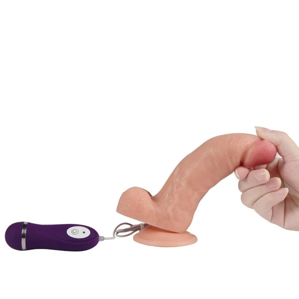 Shequ Vibrating Dildo Dragon 17.5 cm Titreşimli Realistik Penis SQ-WBC10027-V