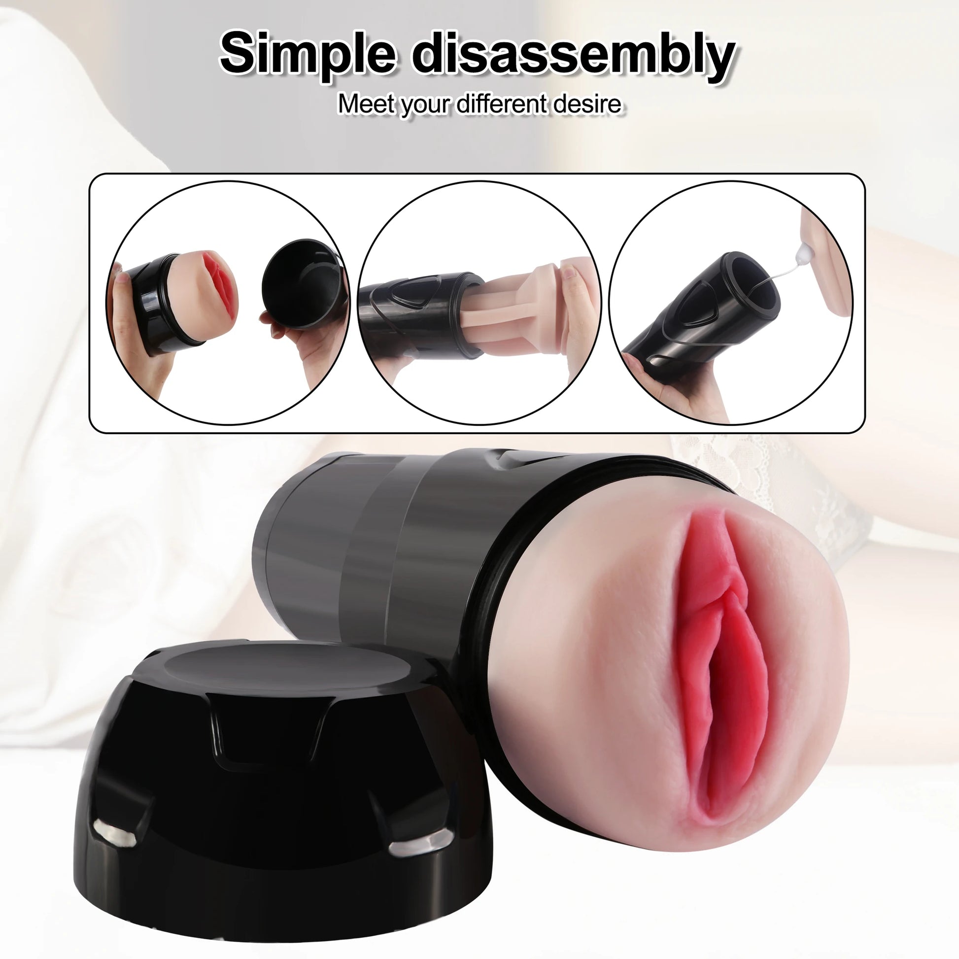 Shequ Vibrating Pussy Dot Titreşimli Vajinal Masturbator JC-MA70037