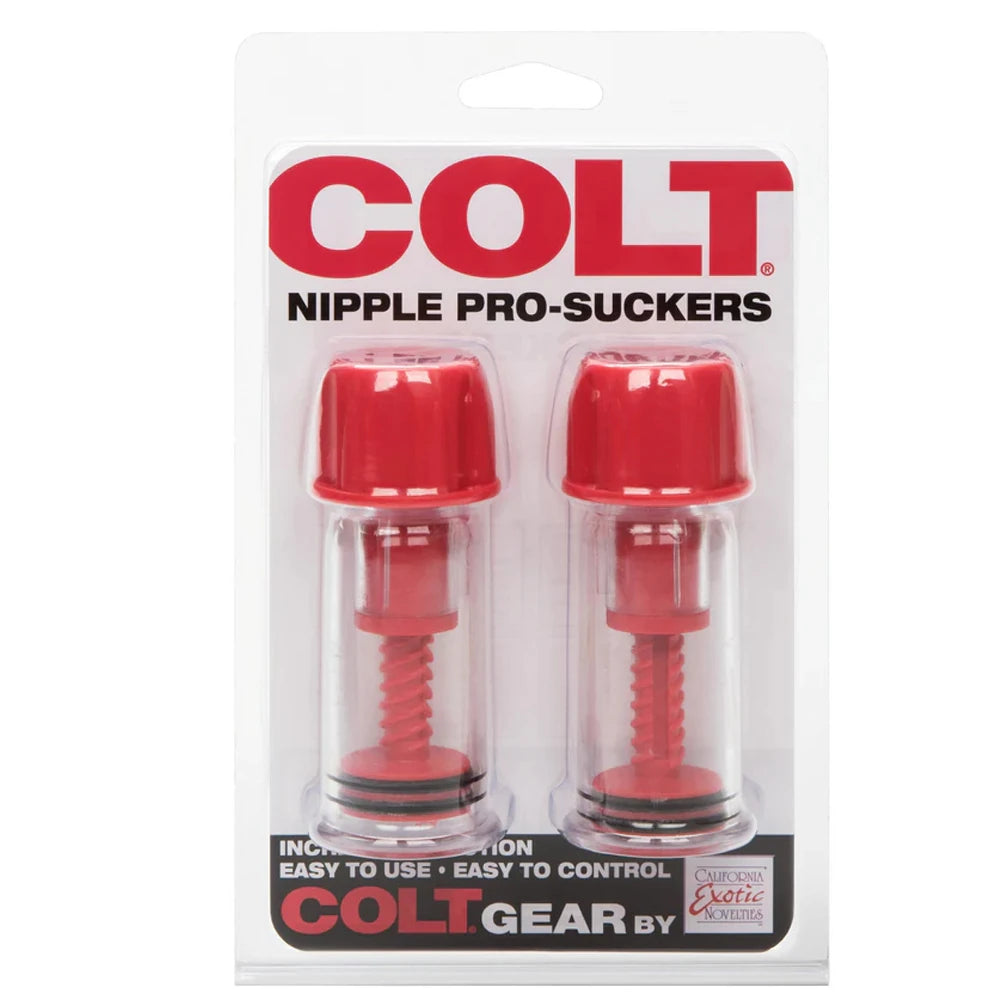 Calexotics Colt Nipple Pro-Suckers Göğüs Ucu Vakumu-Kırmızı