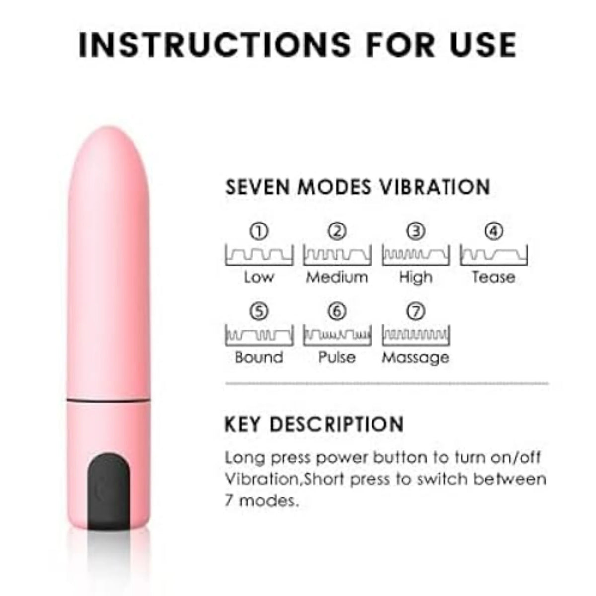 Frowzer Quiet Travel Pocket Bullet 10 Mod Titreşimli Vibratör