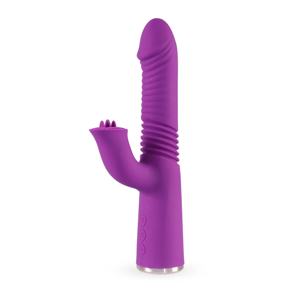 Shequ Connor İleri Geri ve Klitoral Dil Hareketli Rabbit Vibratör SQ-V10112