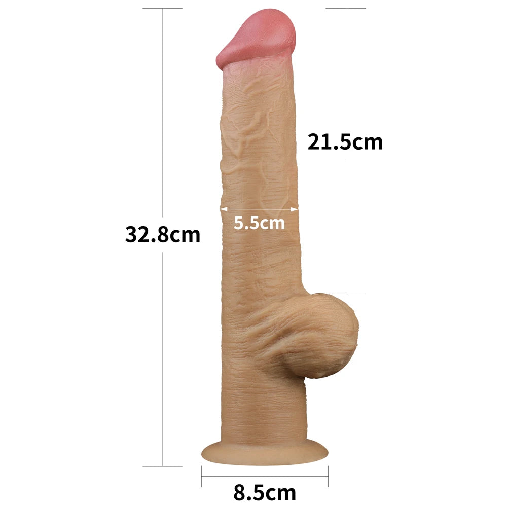 Lovetoy Dual Layered Handle Cock 30 cm Realistik Penis LV411034