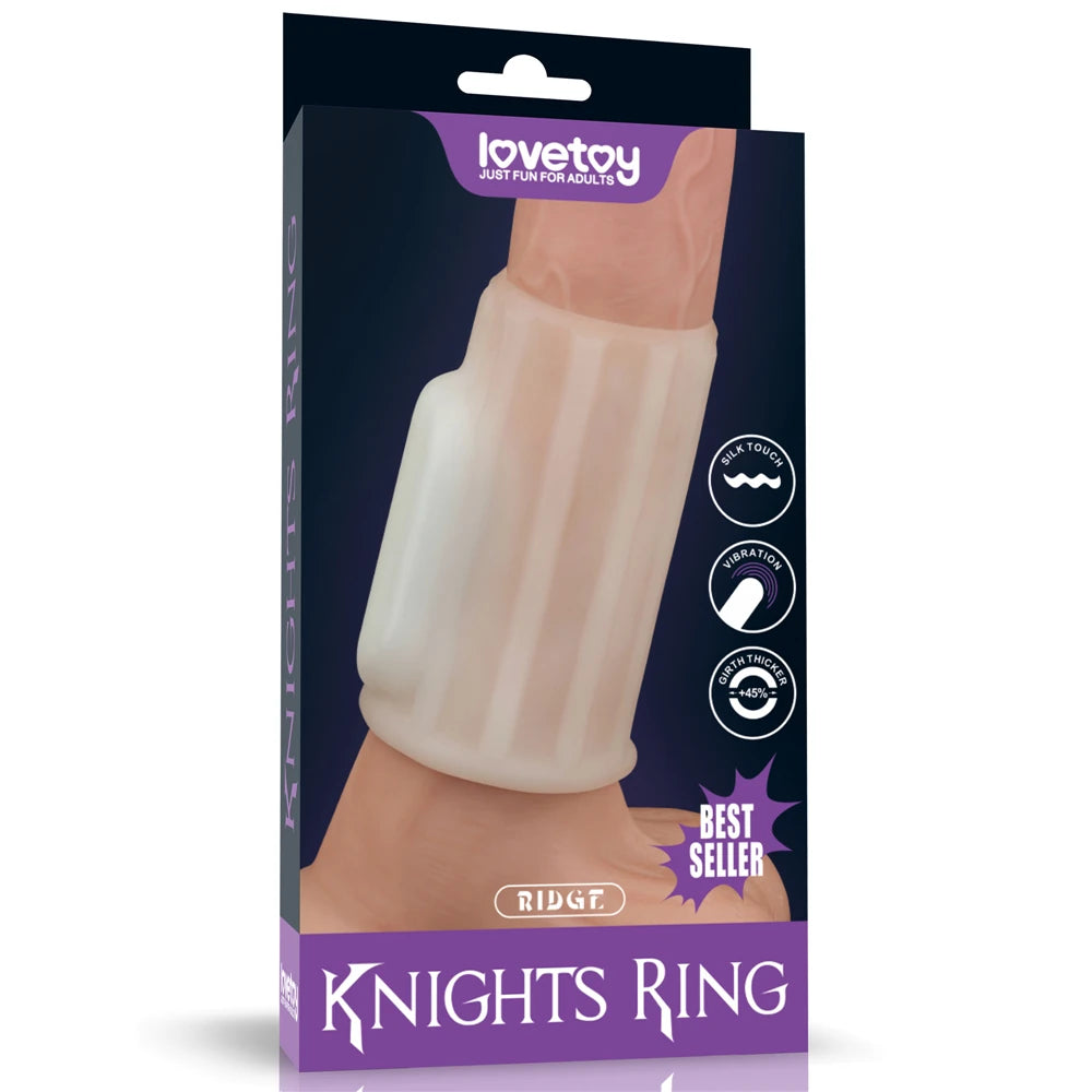 Lovetoy Vibrating Ridge Knights Ring Titreşimli Penis Kılıfı LV343113