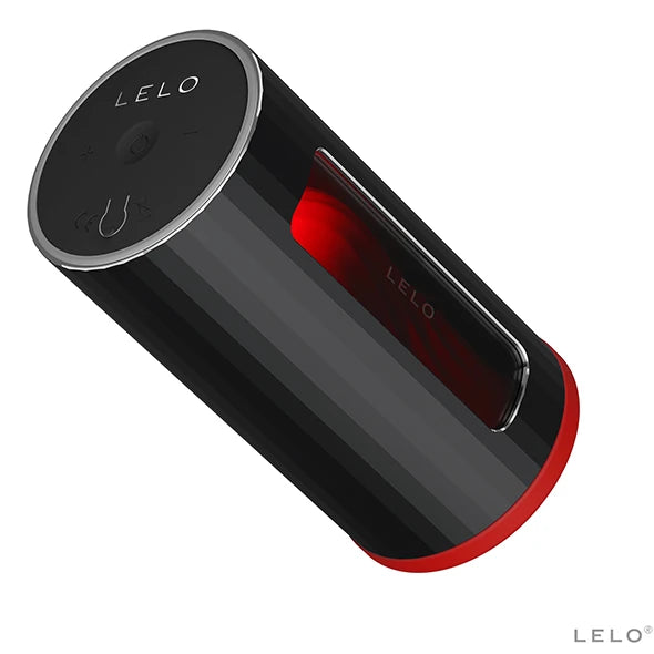 Lelo F1 V2 Masturbator Gun Metal Telefon Kontrol Masturbator-Red