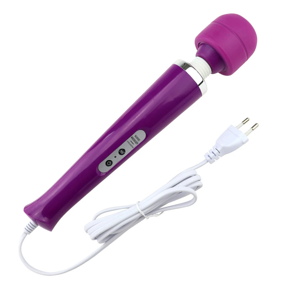 Frowzer Magic Massager Purple Profesyonel 10 Modlu Güçlü Masaj Wand Vibratör