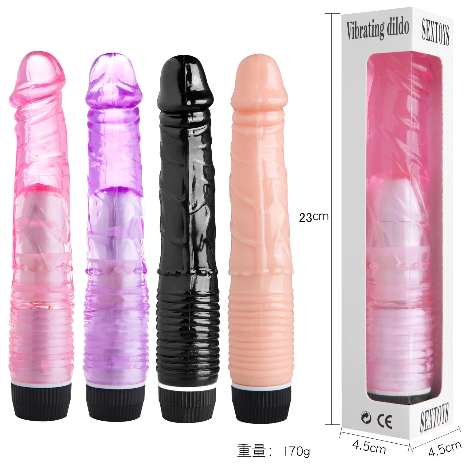 Frowzer Vibes Pink Kademeli Titreşimli Jel Vibratör 23 Cm