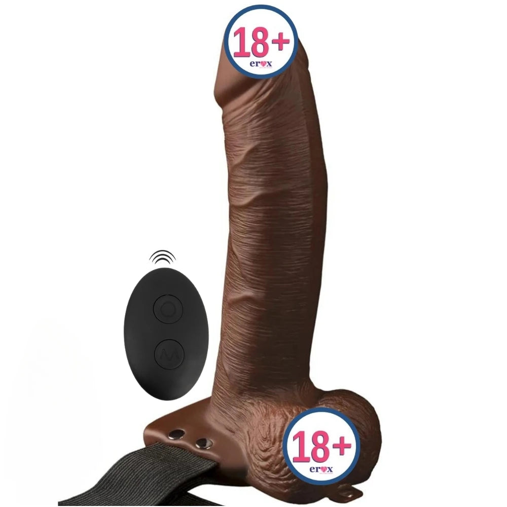 Pipedream Fetish Fantasy Series 8 İnch Hollow Strap-On With Titreşimli İçi Boş Kemerli Penis