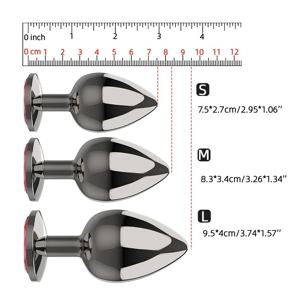 Frowzer Red Jewellery Small Lüks Çelik Anal Plug