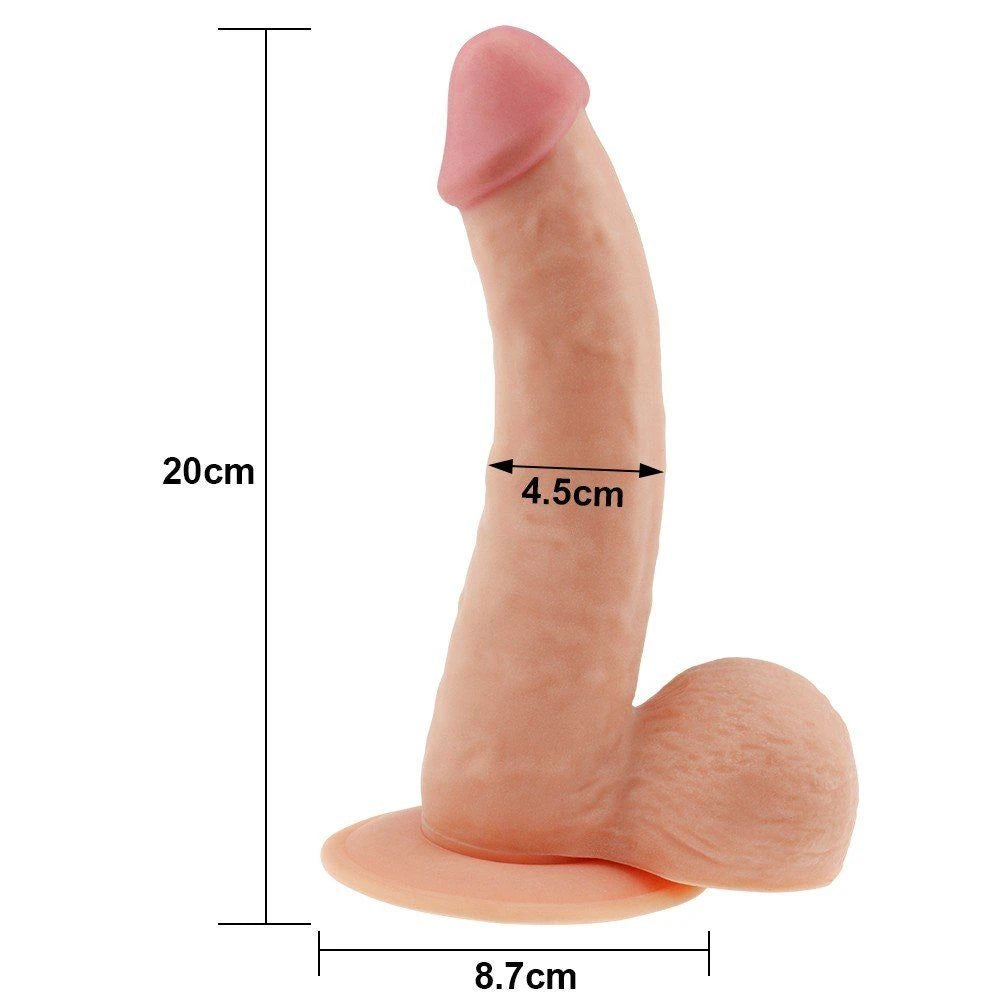 Lovetoy The Ultra Soft Dude Dildo 20 Cm Belden Bağlamalı Realistik Penis LV1082