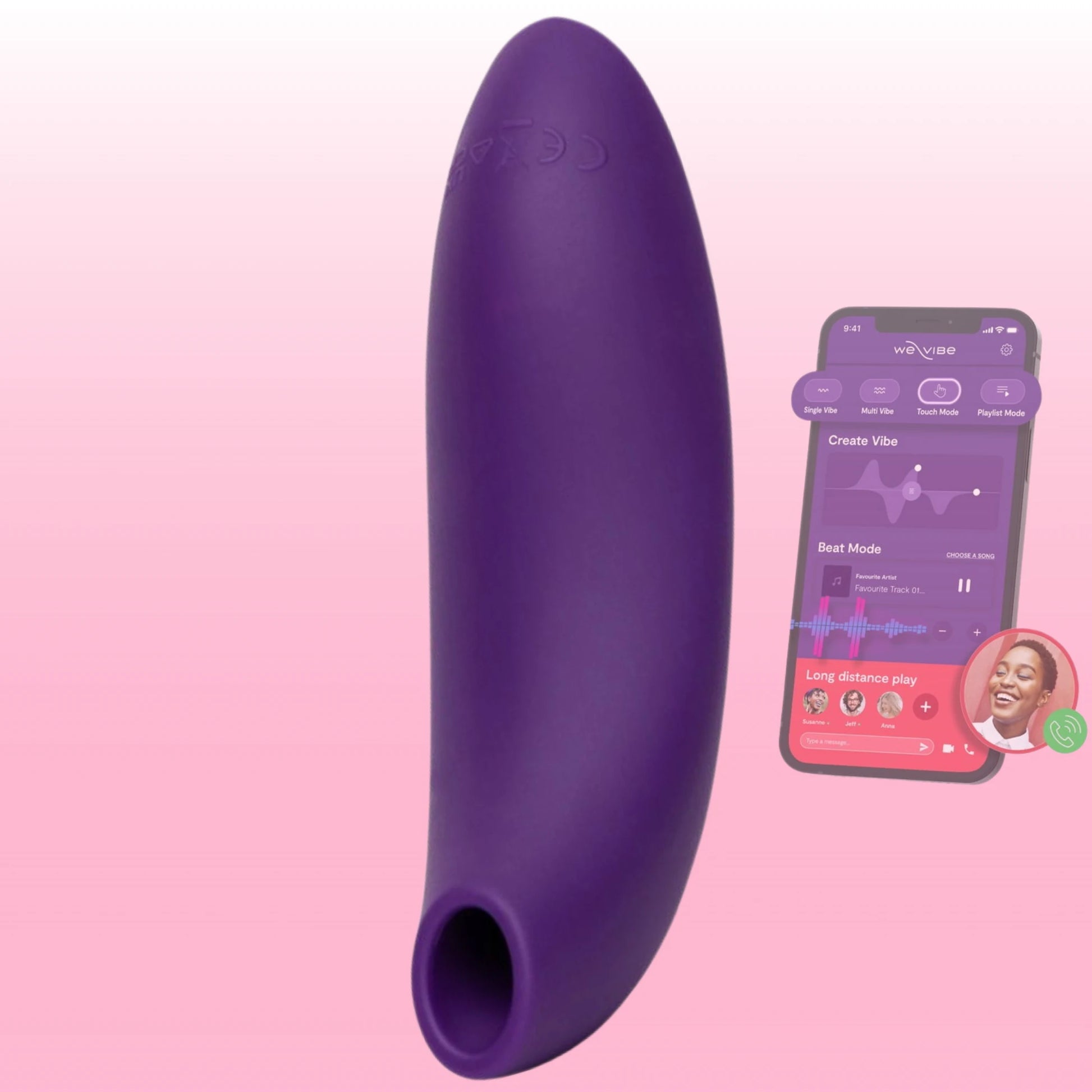 We-Vibe Melt 2 Telefon Kontrollü Hava Klitoris Uyarıcısı Emiş Güçlü Vibratör