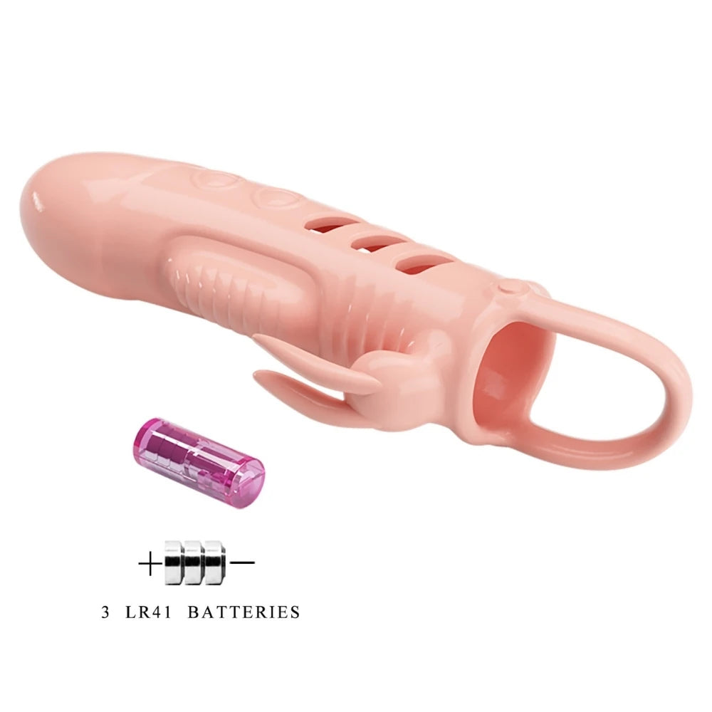 Pretty Love Sloane Penis Sleeve Klitoris Uyarıcılı Titreşimli Penis Kılıfı